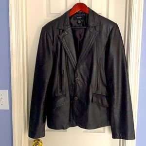 Dark Brown Alfani leather jacket